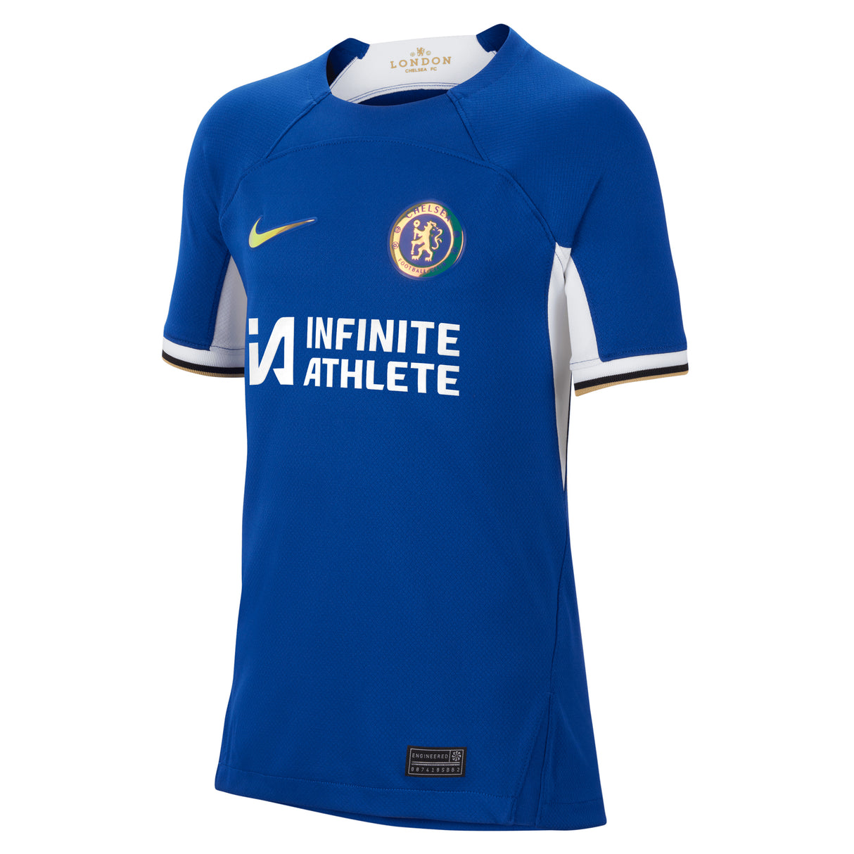 Chelsea Nike Home Stadium Sponsored Shirt 2023-24 - Kids with Lavia 45 printing