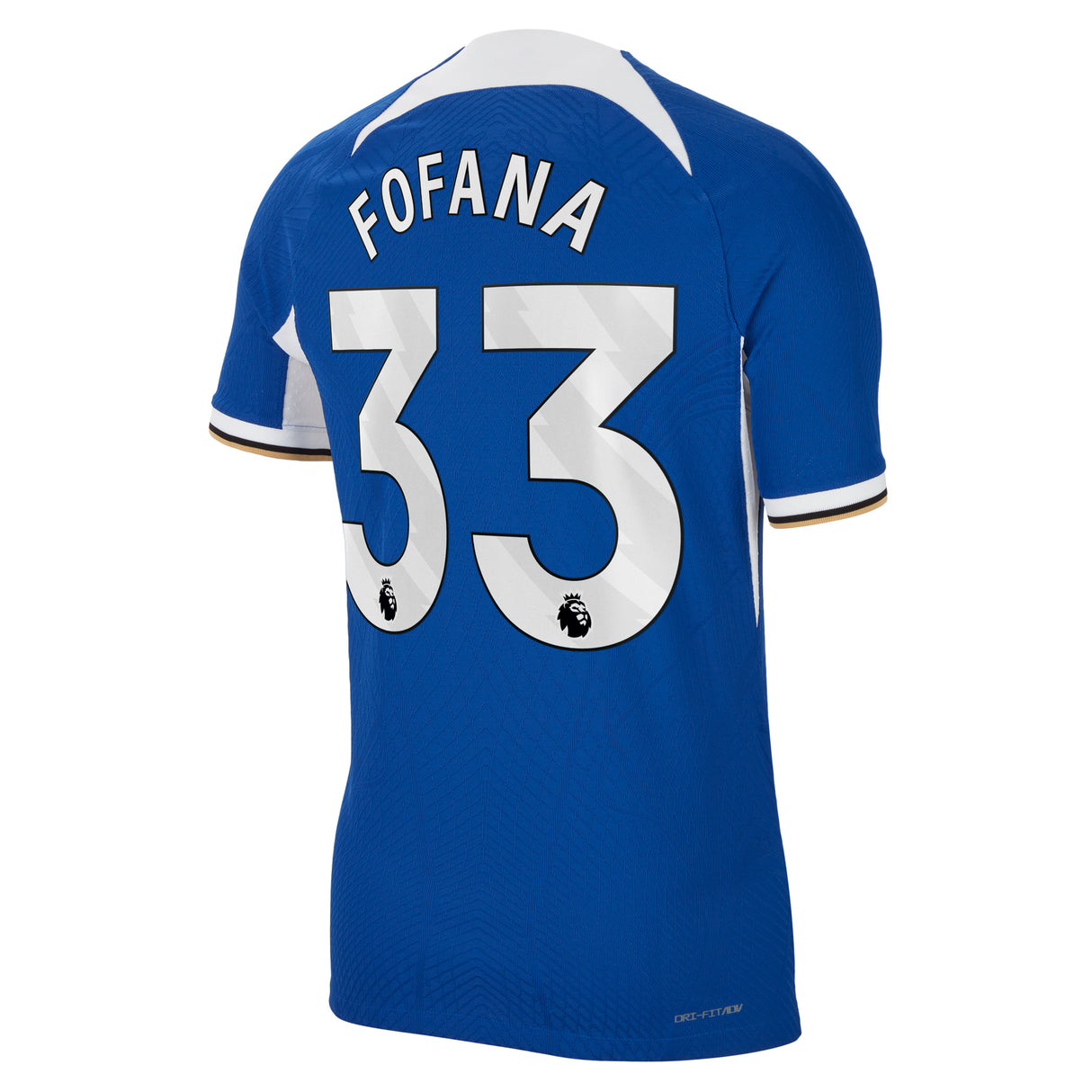 Chelsea Home Vapor Match Sponsored Shirt 2023-24 with Fofana 33 printing - Kit Captain