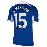 Chelsea Nike Home Stadium Sponsored Shirt 2023-24 with N.Jackson 15 printing