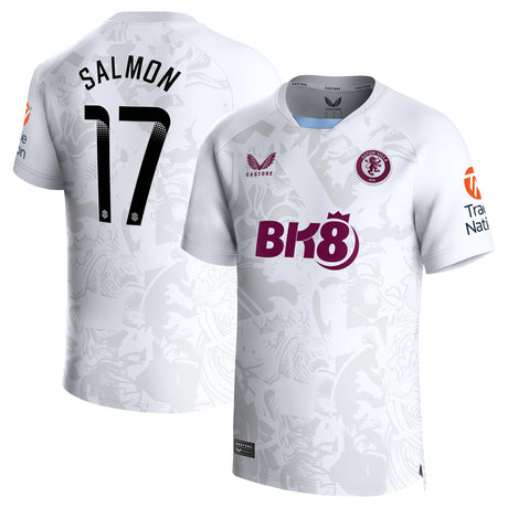 Aston Villa WSL Castore Away Shirt 2023-24 - With Salmon 17 printing - Kit Captain