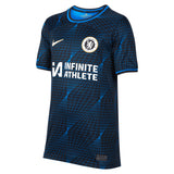 Chelsea WSL Nike Away Stadium Sponsored Shirt 2023-24 - Kids with Nüsken 6 printing