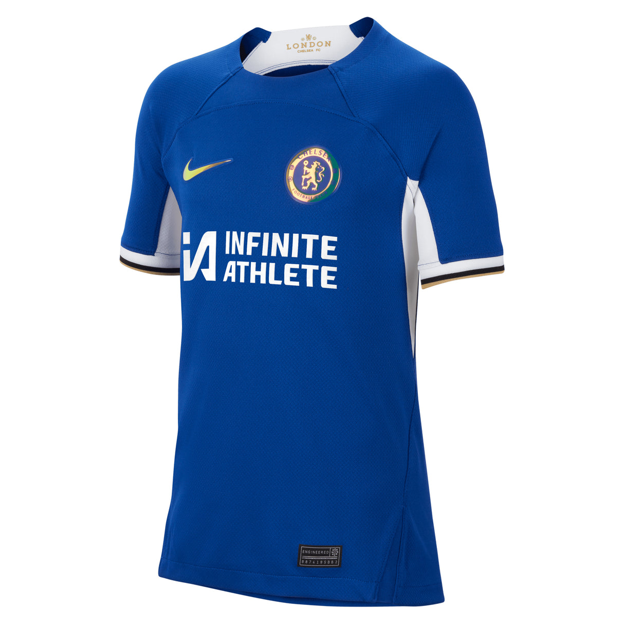 Chelsea WSL Nike Home Stadium Sponsored Shirt 2023-24 - Kids with Macario 9 printing