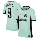 Chelsea WSL Third Stadium Sponsored Shirt 2023-24 - Kids with Macario 9  printing - Kit Captain