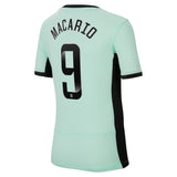 Chelsea WSL Third Stadium Sponsored Shirt 2023-24 - Kids with Macario 9  printing - Kit Captain