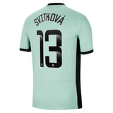 Chelsea WSL Nike Third Stadium Sponsored Shirt 2023-24 with Svitková 13 printing