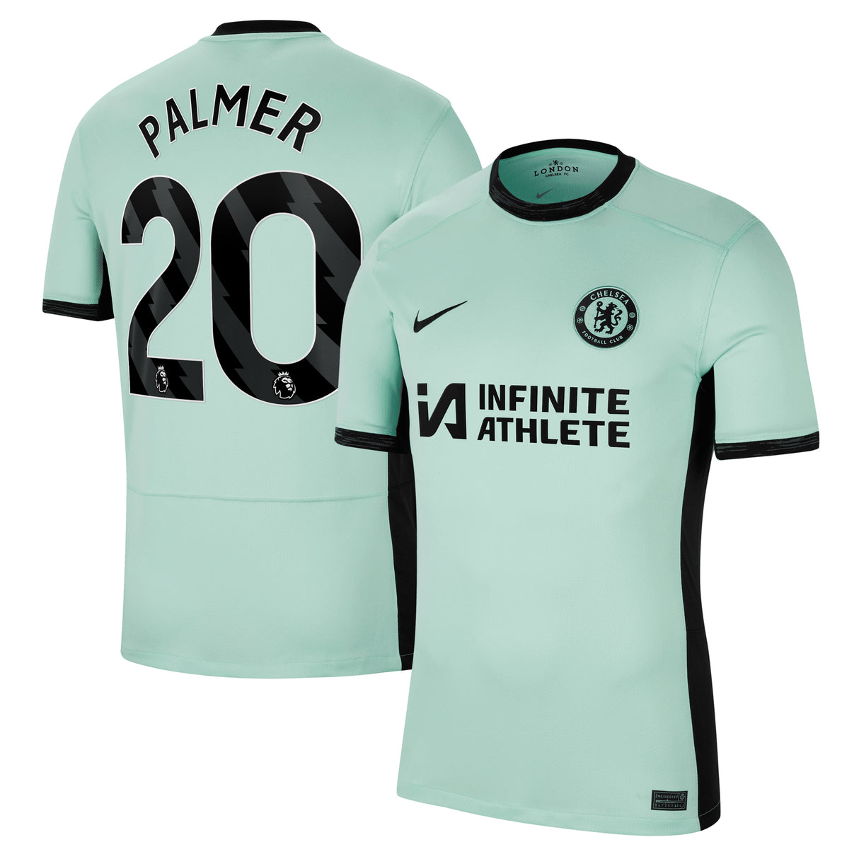 Chelsea Nike Third Stadium Sponsored Shirt 2023-24 with Palmer 20 printing