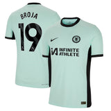 Chelsea Third Vapor Match Sponsored Shirt 2023-24 with Broja 19 printing - Kit Captain