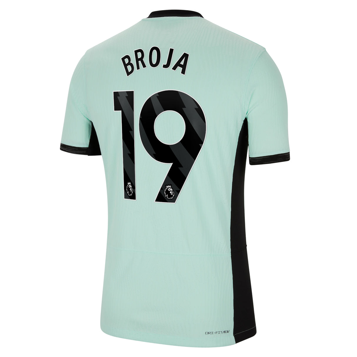 Chelsea Third Vapor Match Sponsored Shirt 2023-24 with Broja 19 printing - Kit Captain