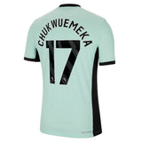 Chelsea Third Vapor Match Sponsored Shirt 2023-24 with Chukwuemeka 17 printing - Kit Captain