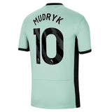 Chelsea Nike Third Stadium Sponsored Shirt 2023-24 with Mudryk 10 printing