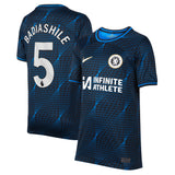 Chelsea Nike Away Stadium Sponsored Shirt 2023-24 - Kids with Badiashile 5 printing