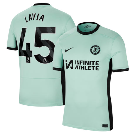 Chelsea Nike Third Stadium Sponsored Shirt 2023-24 with Lavia 45 printing