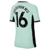 Chelsea Third Stadium Sponsored Shirt 2023-24 - Kids with Ugochukwu 16 printing - Kit Captain