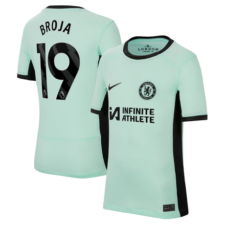 Chelsea Third Stadium Sponsored Shirt 2023-24 - Kids with Broja 19 printing - Kit Captain