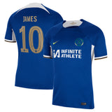 Chelsea Cup Nike Home Stadium Sponsored Shirt 2023-24 with James 10 printing