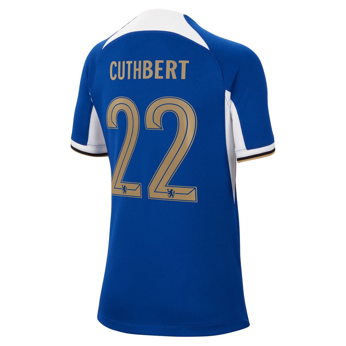 Chelsea Cup Nike Home Stadium Sponsored Shirt 2023-24 - Kids with Cuthbert 22 printing