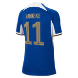 Chelsea Cup Nike Home Stadium Sponsored Shirt 2023-24 - Kids with Madueke 11 printing