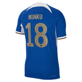 Chelsea Cup Home Vapor Match Sponsored Shirt 2023-24 with Nkunku 18 printing - Kit Captain