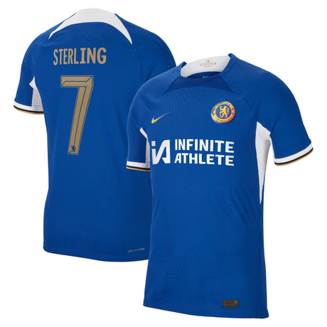 Chelsea Cup Home Vapor Match Sponsored Shirt 2023-24 with Sterling 7 printing - Kit Captain