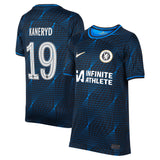 Chelsea Nike Cup Away Stadium Sponsored Shirt 2023-24 - Kids with Kaneryd 19 printing