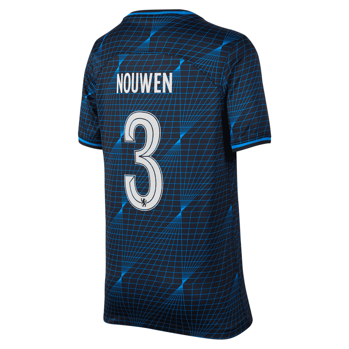 Chelsea Nike Cup Away Stadium Sponsored Shirt 2023-24 - Kids with Nouwen 3 printing