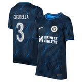 Chelsea Cup Nike Away Stadium Sponsored Shirt 2023-24 - Kids with Cucurella 3 printing