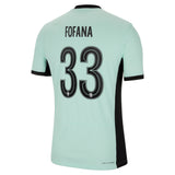 Chelsea Cup Third Vapor Match Sponsored Shirt 2023-24 with Fofana 33 printing - Kit Captain