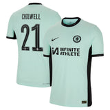 Chelsea Cup Third Vapor Match Sponsored Shirt 2023-24 with Chilwell 21 printing - Kit Captain