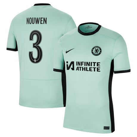 Chelsea Cup Nike Third Stadium Sponsored Shirt 2023-24 with Nouwen 3 printing