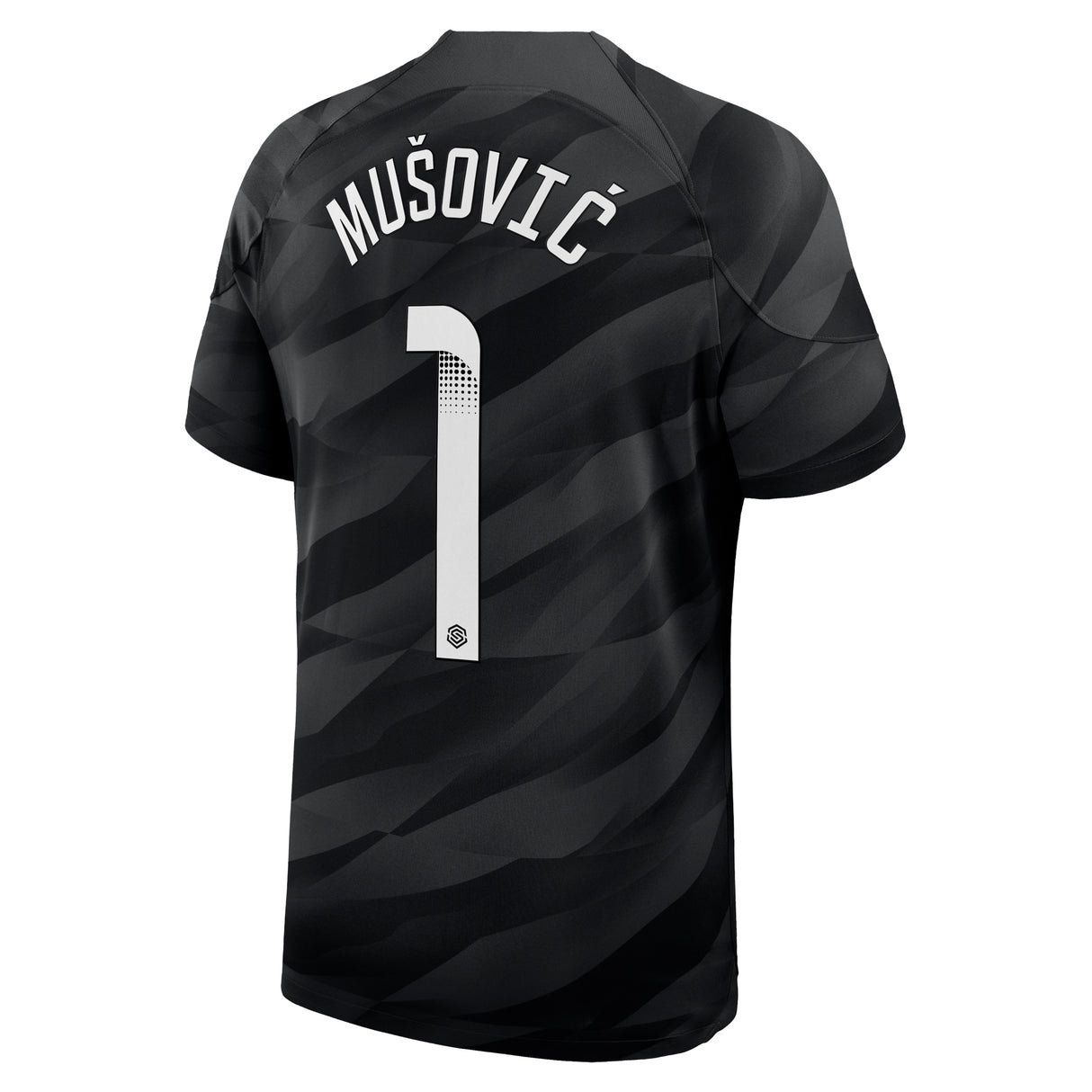 Chelsea WSL Nike Goalkeeper Stadium Sponsored Shirt 2023-24 with Mušović 1 printing