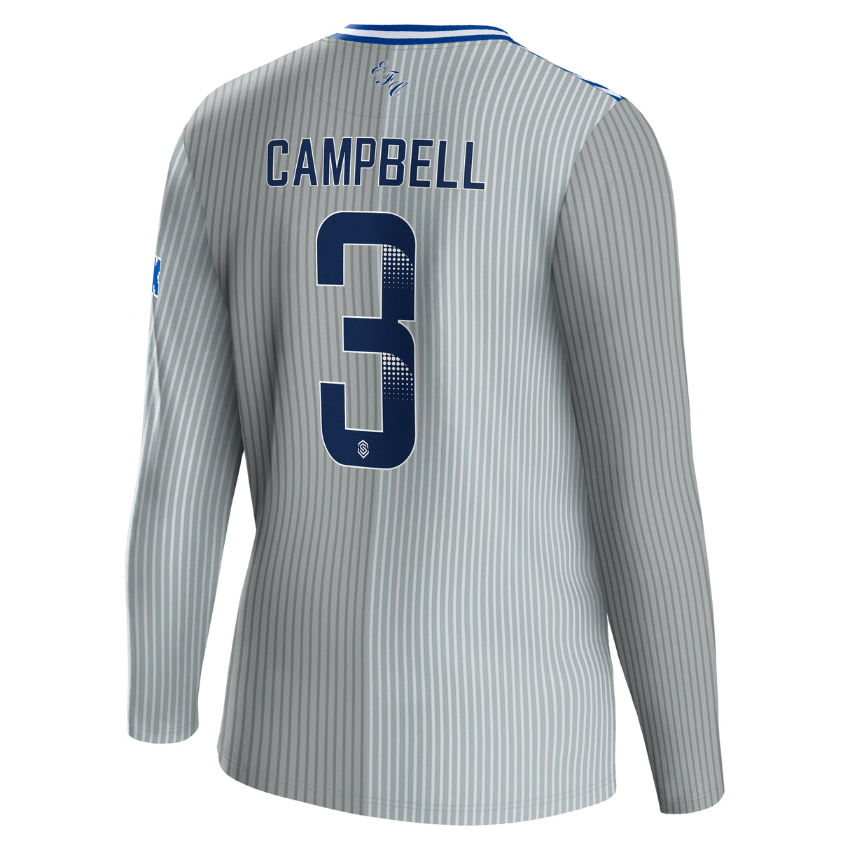 Everton WSL Hummel Third Shirt 2023-24 - Long Sleeve - With Campbell 3 printing - Kit Captain