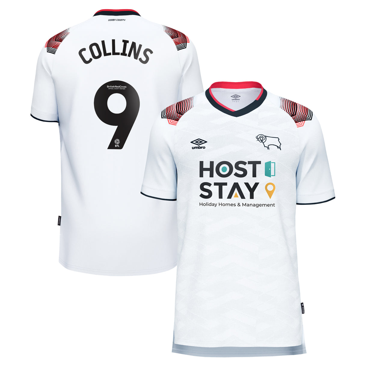 Derby County Umbro Home Shirt 2023-24 - Kids - James Collins 9