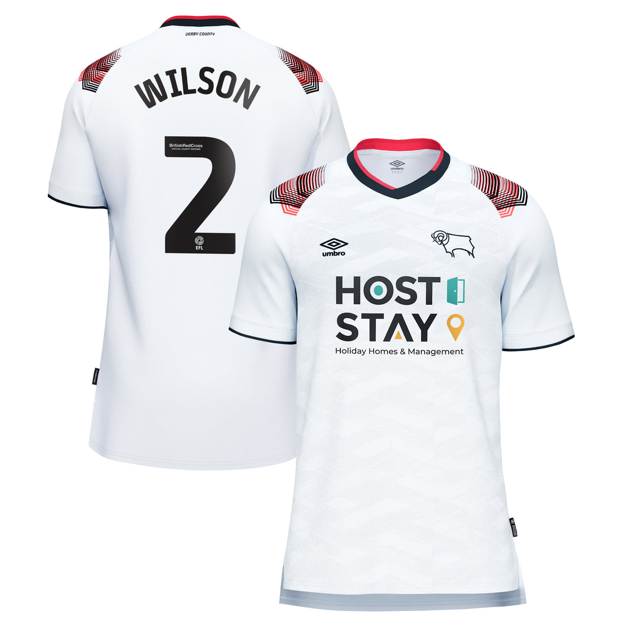 Derby County Umbro Home Shirt 2023-24 - Kane Wilson 2