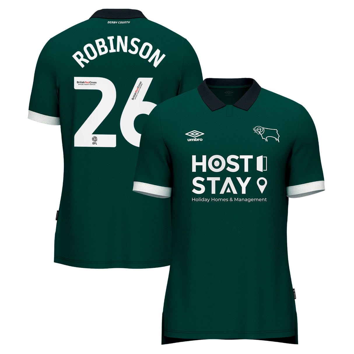 Derby County Umbro Third Shirt 2023-24 - Darren Robinson 26