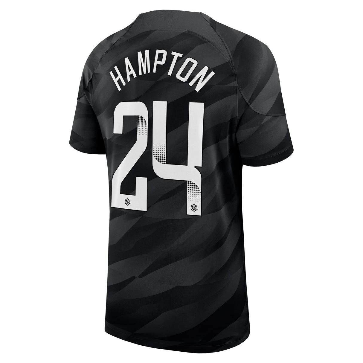 Chelsea WSL Nike Goalkeeper Stadium Sponsored Shirt 2023-24 - Kids with Hampton 24 printing