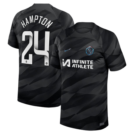 Chelsea WSL Nike Goalkeeper Stadium Sponsored Shirt 2023-24 with Hampton 24 printing