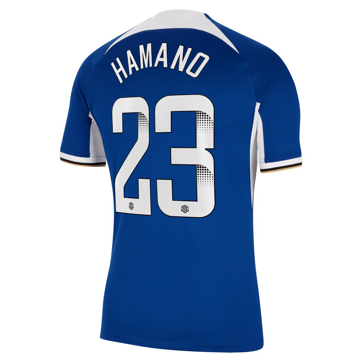 Chelsea WSL Nike Home Stadium Sponsored Shirt 2023-24 with Hamano 23 printing