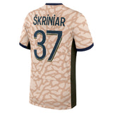 PSG Jordan Fourth Stadium Shirt 23/24 with Å kriniar 37 printing