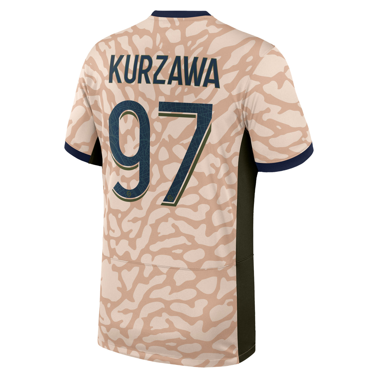 PSG Jordan Fourth Stadium Shirt 23/24 with Kurzawa 97 printing