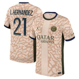 PSG Jordan Fourth Stadium Shirt 23/24 with Hernandez 21 printing