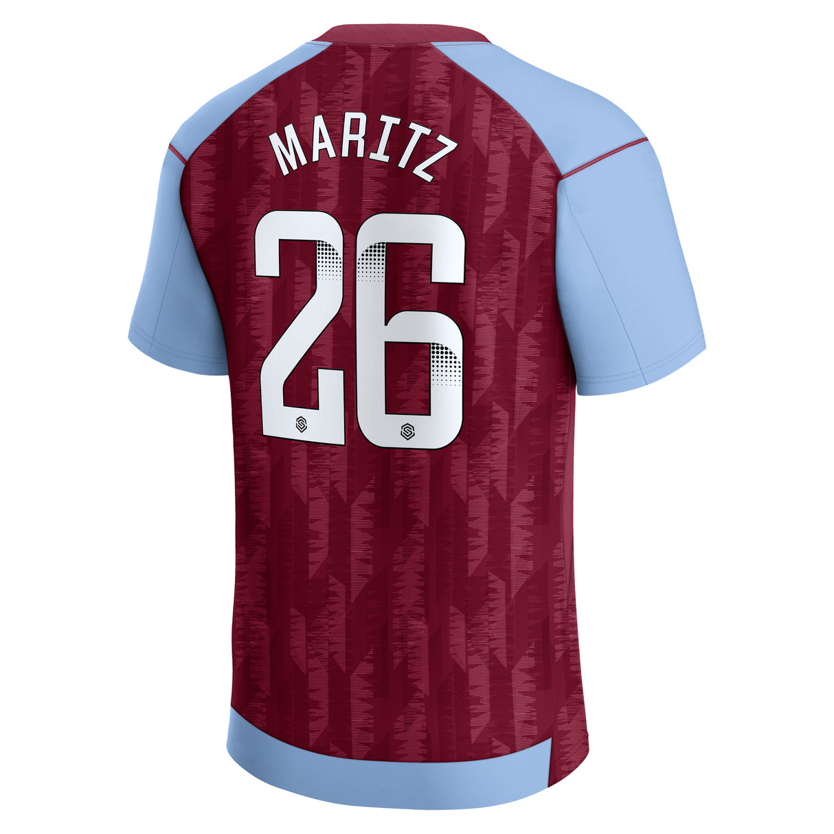 Aston Villa WSL Home Stadium Shirt 2023-24 - Kids with Maritz 26 printing