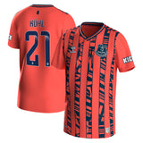 Everton WSL Away Shirt 2023-24 - Kids with Kühl 21 printing