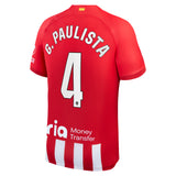 Atlético de Madrid Nike Home Stadium Shirt 2023-24 with G.Paulista 4 printing