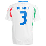 Italy adidas Away Shirt 2024 - Kids with DiMarco 3 printing